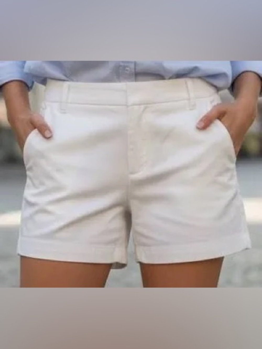 J. Crew White Chino Shorts 4